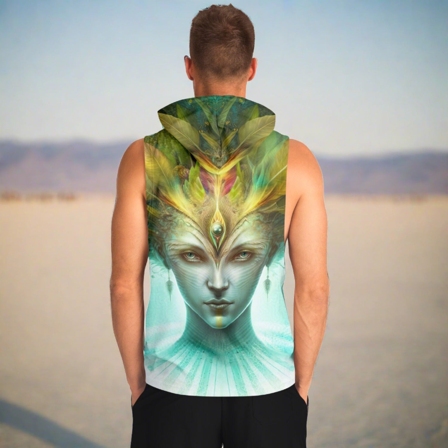 AWAKENING AHIMSA - SLEEVELESS HOODIE